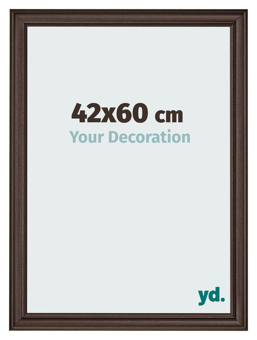 Cadre Photo 42x60cm Chene Fonce MDF Lazio De Face Mesure | yourdeclineoration.com