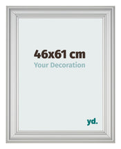 Cadre Photo 46x61cm Argent Mat MDF Lazio De Face Mesure | yourdeclineoration.com