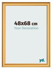Cadre Photo 48x68cm Or Mat MDF Lazio De Face Mesure | yourdeclineoration.com