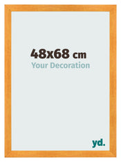 Cadre Photo 48x68cm Orange MDF Pisa De Face Mesure | yourdeclineoration.com