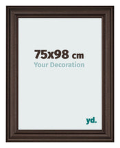 Cadre Photo 75x98cm Chene Fonce MDF Lazio De Face Mesure | yourdeclineoration.com