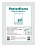 Cadre d'Affiche MDF 60x80 Blanc Mat De Face Mesure | yourdeclineoration.com