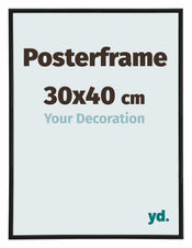 Cadre de affiche 30x40cm Noir Mat Plastique Paris Mesure | yourdeclineoration.com