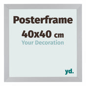 Cadre de affiche 40x40cm Argent MDF Parma Mesure | yourdeclineoration.com