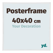 Cadre de affiche 40x40cm Blanc Haute Brillance Plastique Paris Mesure | yourdeclineoration.com