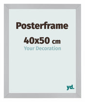 Cadre de affiche 40x50cm Argent MDF Parma Mesure | yourdeclineoration.com