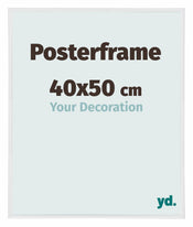 Cadre de affiche 40x50cm Blanc Haute Brillance Plastique Paris Mesure | yourdeclineoration.com