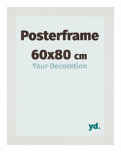 Cadre de affiche 60x80cm Blanc Mat MDF Parma Mesure | yourdeclineoration.com