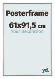 Cadre de affiche 61x91,5cm Argent Plastique Paris Mesure | yourdeclineoration.com