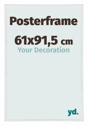 Cadre de affiche 61x91,5cm Blanc Haute Brillance Plastique Paris Mesure | yourdeclineoration.com