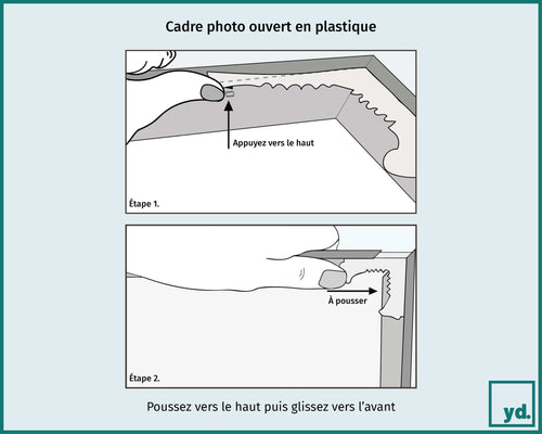 Cadre photo en plastique ouvert | yourdeclineoration.com