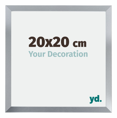 Catania MDF Cadre Photo 20x20cm Argent Mesure| yourdeclineoration.com