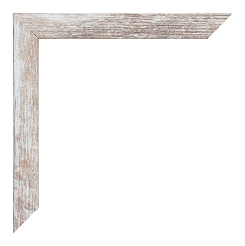 Catania MDF Cadre Photo 20x25cm White Wash Detail Coin| yourdeclineoration.com