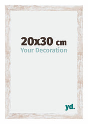 Catania MDF Cadre Photo 20x30cm White Wash Mesure| yourdeclineoration.com