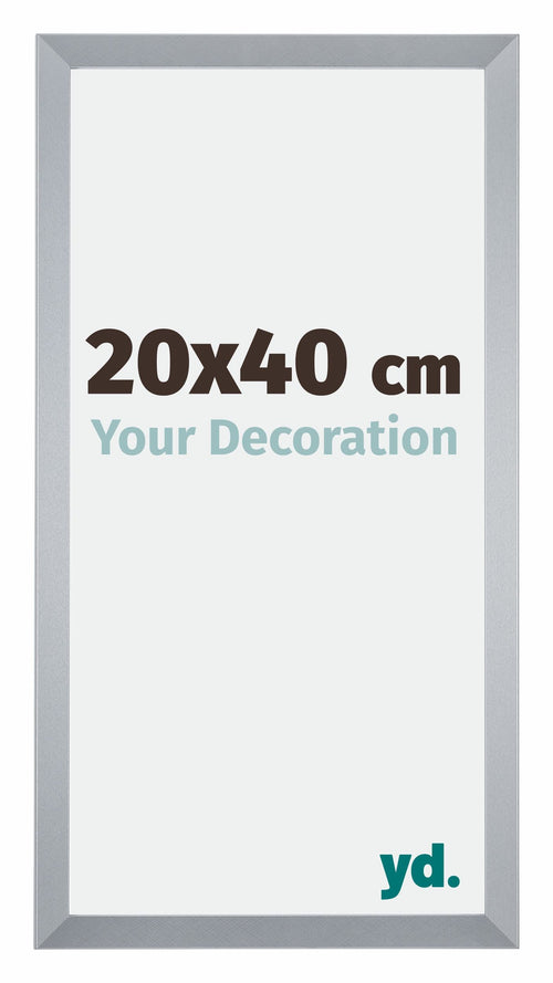 Catania MDF Cadre Photo 20x40cm Argent Mesure| yourdeclineoration.com