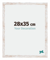 Catania MDF Cadre Photo 28x35cm White Wash Mesure| yourdeclineoration.com