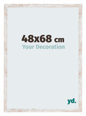 Catania MDF Cadre Photo 48x68cm White Wash De Face Mesure | yourdeclineoration.com