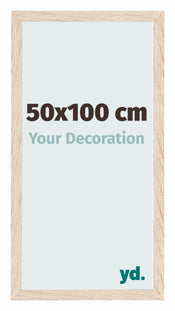 Catania MDF Cadre Photo 50x100cm Chene De Face Mesure | yourdeclineoration.com