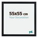 Catania MDF Cadre Photo 55x55cm Noir Mesure| yourdeclineoration.com