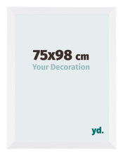 Catania MDF Cadre Photo 75x98cm Blanc De Face Mesure | yourdeclineoration.com