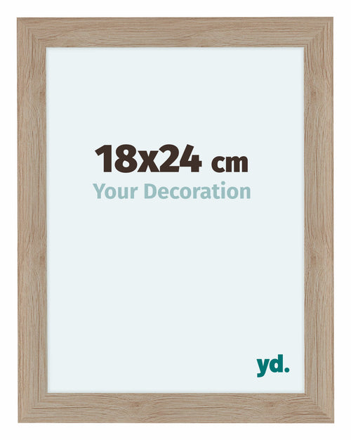 Como MDF Cadre Photo 18x24cm Chene Clair De Face Mesure | yourdeclineoration.com