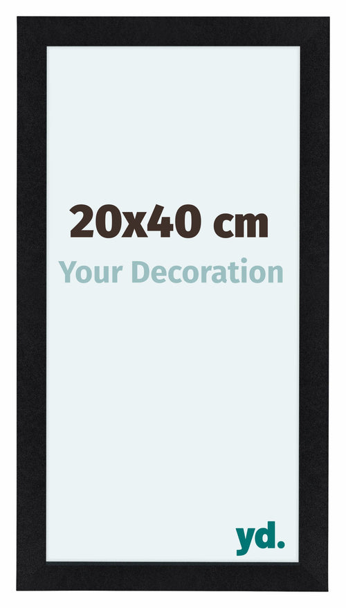 Como MDF Cadre Photo 20x40cm Noir Mat De Face Mesure | yourdeclineoration.com