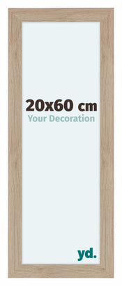 Como MDF Cadre Photo 20x60cm Chene Clair De Face Mesure | yourdeclineoration.com