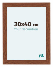 Como MDF Cadre Photo 30x40cm Noyer De Face Mesure | yourdeclineoration.com