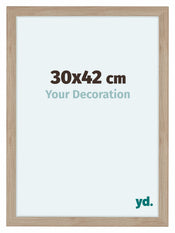 Como MDF Cadre Photo 30x42cm Chene Clair De Face Mesure | yourdeclineoration.com