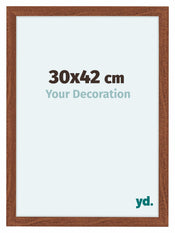 Como MDF Cadre Photo 30x42cm Noyer De Face Mesure | yourdeclineoration.com