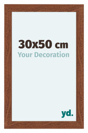 Como MDF Cadre Photo 30x50cm Noyer De Face Mesure | yourdeclineoration.com