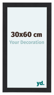 Como MDF Cadre Photo 30x60cm Noir Grain De Bois De Face Mesure | yourdeclineoration.com