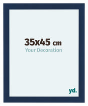Como MDF Cadre Photo 35x45cm Bleu Fonce Patine De Face Mesure | yourdeclineoration.com