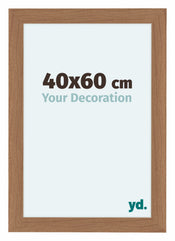 Como MDF Cadre Photo 40x60cm Noyer Clair De Face Mesure | yourdeclineoration.com