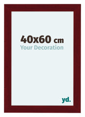 Como MDF Cadre Photo 40x60cm Vin Rouge Patine De Face Mesure | yourdeclineoration.com