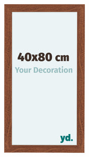 Como MDF Cadre Photo 40x80cm Noyer De Face Mesure | yourdeclineoration.com