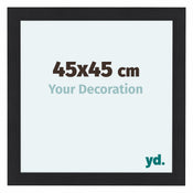 Como MDF Cadre Photo 45x45cm Noir Grain De Bois De Face Mesure | yourdeclineoration.com