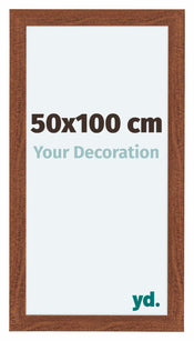 Como MDF Cadre Photo 50x100cm Noyer De Face Mesure | yourdeclineoration.com