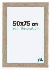 Como MDF Cadre Photo 50x75cm Chene Clair De Face Mesure | yourdeclineoration.com