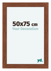 Como MDF Cadre Photo 50x75cm Noyer De Face Mesure | yourdeclineoration.com