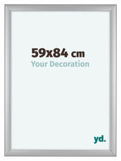 Como MDF Cadre Photo 59x84cm Argent Mat De Face Mesure | yourdeclineoration.com