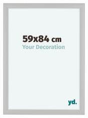 Como MDF Cadre Photo 59x84cm Blanc Grain de Bois De Face Mesure | yourdeclineoration.com