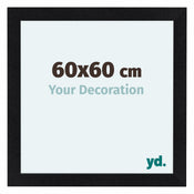 Como MDF Cadre Photo 60x60cm Noir Mat De Face Mesure | yourdeclineoration.com