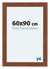 Como MDF Cadre Photo 60x90cm Noyer De Face Mesure | yourdeclineoration.com