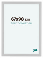 Como MDF Cadre Photo 67x98cm Blanc Brillant De Face Mesure | yourdeclineoration.com
