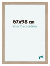 Como MDF Cadre Photo 67x98cm Chene Clair De Face Mesure | yourdeclineoration.com