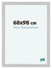 Como MDF Cadre Photo 68x98cm Blanc Brillant De Face Mesure | yourdeclineoration.com
