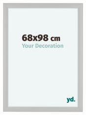 Como MDF Cadre Photo 68x98cm Blanc Grain de Bois De Face Mesure | yourdeclineoration.com