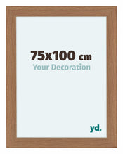 Como MDF Cadre Photo 75x100cm Noyer Clair De Face Mesure | yourdeclineoration.com