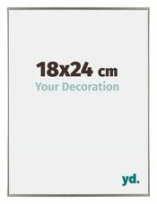 Evry Plastique Cadre Photo 18x24cm Champagne De Face Mesure | yourdeclineoration.com